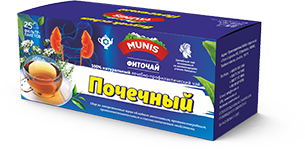 Чай Мунис «Почечный» в коробке по 25 фильтр-пакетов с ниткой