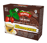 Чай Мунис «Шиповник» в коробочной упаковке 